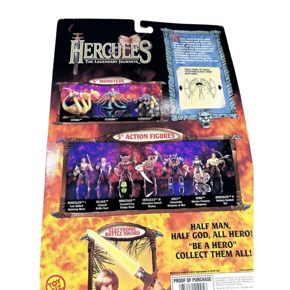 Vintage 1995 Hercules Xena Warrior Princess Action Figure W/ Weapons Collectible - Picture 7 of 7